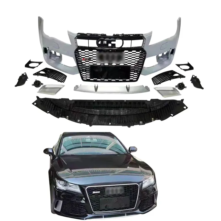 Kits de carrocería de coche Kits de parachoques trasero delantero Repuestos 2019 Actualización de coche para AUDI A7 a RS7 Smooth Suzuki Vitara 2018 Parachoques delantero