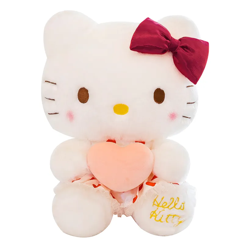 Venda quente de brinquedos de pelúcia bonitos de desenho animado produtos Hello Kawaii Kitty gato brinquedos de pelúcia para presentes infantis