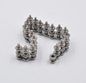 מותאם אישית <span class=keywords><strong>80</strong></span> נירוסטה קצרה המגרש מורחב שרשרת רולר סיכה מוטת פלדה