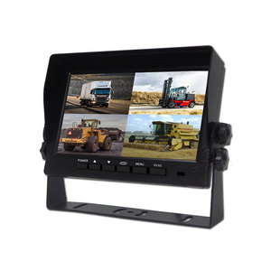 Mini pantalla IPS de 7 pulgadas, Monitor de marcha atrás para coche, entrada RCA, reproductor de vídeo, función abatible, Compatibilidad de señal CVBS, LCD retrovisor
