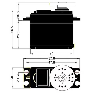 サーボデジタルMG995サーボオールメタルギア360度フタバ用JRカーRCモデルヘリコプターボート - Product Image 4