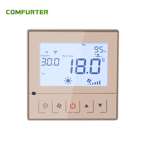 Comfurter 0-10 В, разъем управления вентилятором EC RF RS485 Modbus, контроллер температуры, беспроводной HVAC, умный термостат, система отопления отеля - Product Image 1