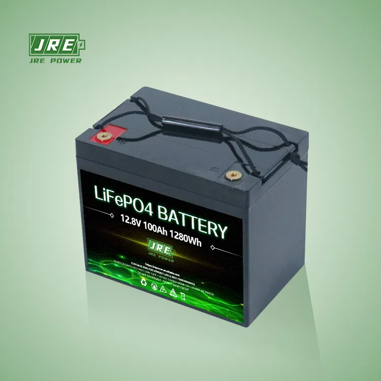 LiFePO4 100Ah 12V Soporte de carga batería de iones de litio recargable IP67 impermeable hasta 5000 ciclos para carrito de golf solar fuera de la red