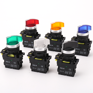 LA115 anlık aydınlatmalı anahtarı push button 2 pozisyon uzun sap IP65 su geçirmez döner plastik push button anahtarları - Product Image 6