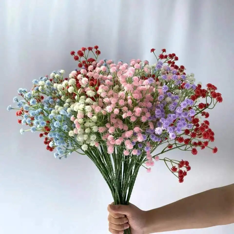 Best-seller produtos de alta qualidade artificial bebê respiração flores para casa festa cerimônia e decoração do casamento