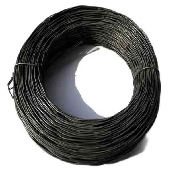 Venta caliente suave negro recocido Alambre de hierro Bwg 18 #1,25mm 1kgs/rollo para alambre de amarre de barras de refuerzo