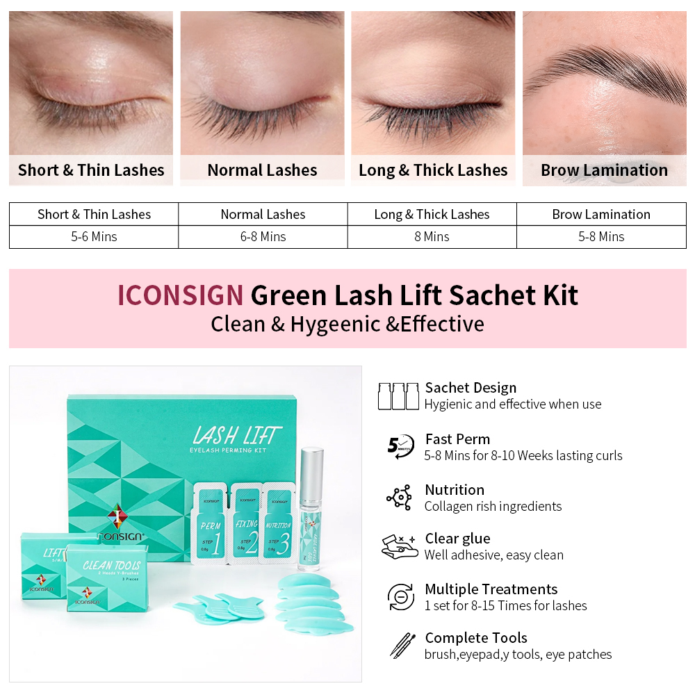 Kit 3 Lifting de Pestañas Rápido en Sobres