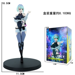 Cyberpunk 2077 Edgerunners Anime figürü süper Hacker kenar Walker Lucy Action Figure koleksiyon modeli oyuncak bebekler - Product Image 2