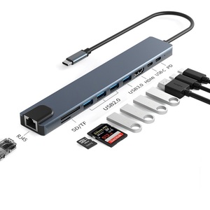 Tipo c 10 porta USB Hub Docking Station RJ45 4K/30Hz USB C per Lap top accessori per Computer 10 in 1 Hub - Product Image 2