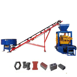 红泥制砖机先进的混凝土砌块制造机Hy Qt4 25空心砌块制造机 - Product Image 1