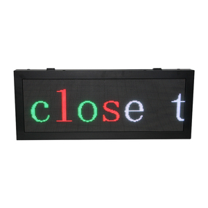 Pantalla Led de texto en Color Rgb para interiores, tablero de señal de mensaje de desplazamiento programable 7x80 para pantallas de señalización Digital para exteriores - Product Image 1