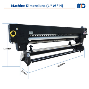 Xp600 kafa baskı dükkanı makinesi ile en ucuz fiyat 3.2m yazıcı boya süblimasyon yazıcı - Product Image 4