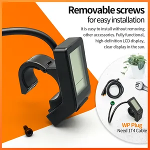 Bisiklet ekran KT LCD4 Ebike paneli akıllı kontrol küçük - Product Image 5