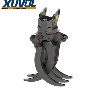 XUVOL Forestry 12 15T Excavator Attachment <strong>Timber</strong> Clamp Wood Grab Hydraulic Log Bunching Grapple 360&deg; Rotation Five Claw Grapple - Product Image 2