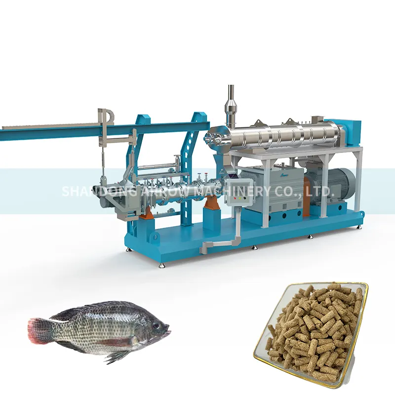 10 Tons Per Hour Floating Fish Feed Machine For Fish Floating Feed Line Machine