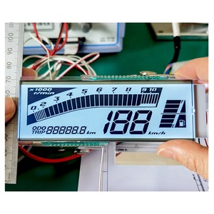 Kunden spezifischer Bildschirm STN HTN VA Ebike Tachometer Motorrad messer LCD-Anzeige Benutzer definierte 7-Segment-Kilometer-LCD-Geschwindigkeitsanzeige - Product Image 4