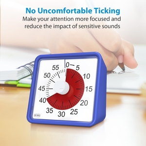 Công cụ quản lý pin bao gồm lớp học màu Xanh 60 phút đồng hồ đếm ngược hẹn giờ trực quan cho trẻ mới biết đi, Tự kỷ, ADHD hoặc người lớn - Product Image 6