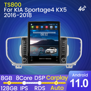 MEKEDE Android IPS2.5DスクリーンDSPカービデオforKIA Sportage 4 2016 2017 2018 2019 KX5 4 64GB 4G LTE GPSBTステレオ