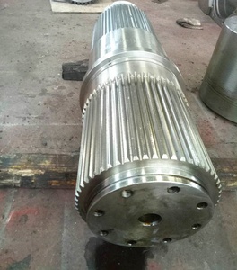 Wangli özelleştirilmiş uzun  yivli mil yüksek kalite S45C şeker kamışı değirmen CNC işleme yedek parçalar büyük  yivli mil - Product Image 3