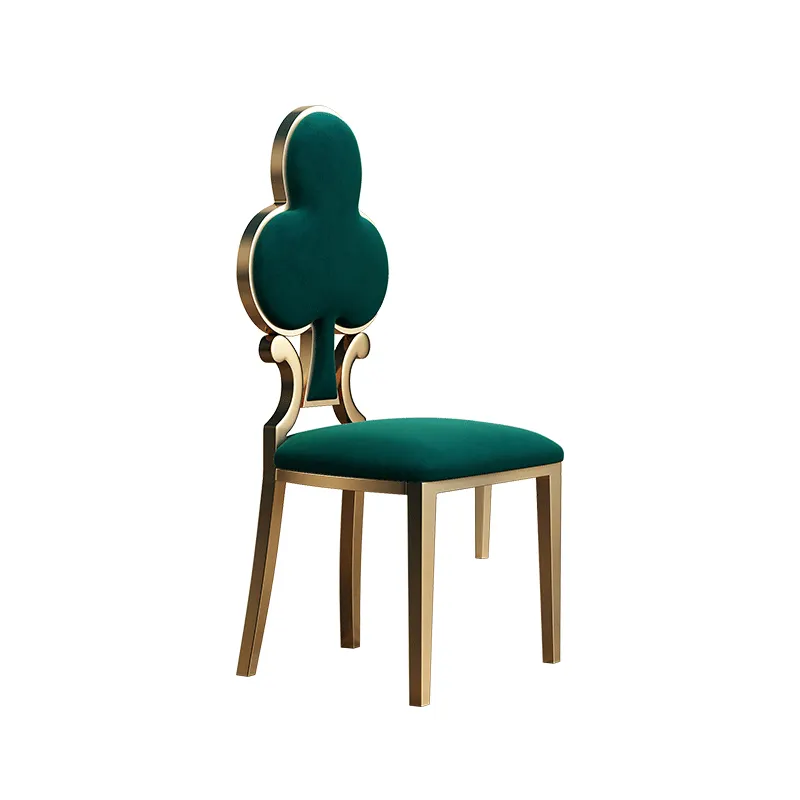 Aço inoxidável cadeiras de jantar cadeira de jantar cadeira de jantar perna de aço inoxidável de aço inoxidável de ouro