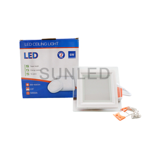 Kare led panel lamba sürücü tavan lambası 6W AC220V led ışık - Product Image 1