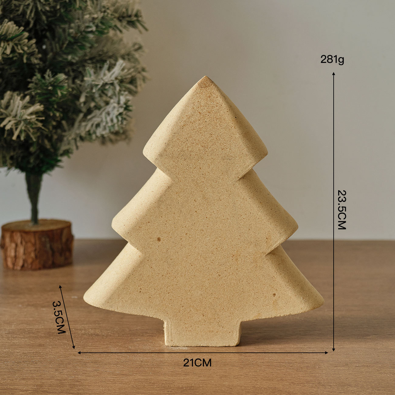 Large flat Christmas tree blank