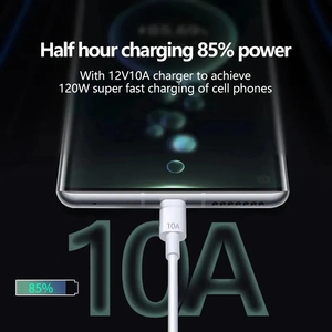 10A 120W Super Fastชาร์จUSB Type CสําหรับHuawei P40 P30 USB-Cโทรศัพท์สายข้อมูลสําหรับXiaomi 14 สําหรับRedmi 13 12 Oneplus - Product Image 5