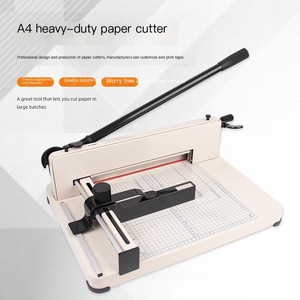 858 Cutting Machine A4 Metal Guillotine Paper Trimmer Heavy Duty Manual Paper <strong>Cutter</strong> for Office Home - Product Image 3