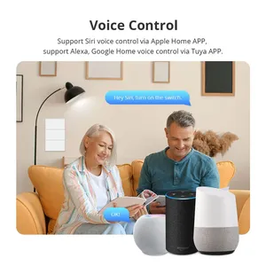 Zemismart Tuya Zigbeeスマートウォールライトスイッチ1 2 3 4ギャング中立プッシュボタンインターラプターAU認定SAAホームアシスタント - Product Image 5