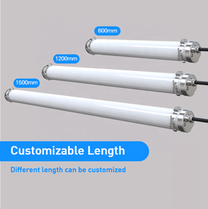 Waterproof Emergency 1200 mm IP69K Led Tri-proof Light with <strong>Tube</strong> Plastic Slat Light Tri-proof Light Motion Sensor Fixture