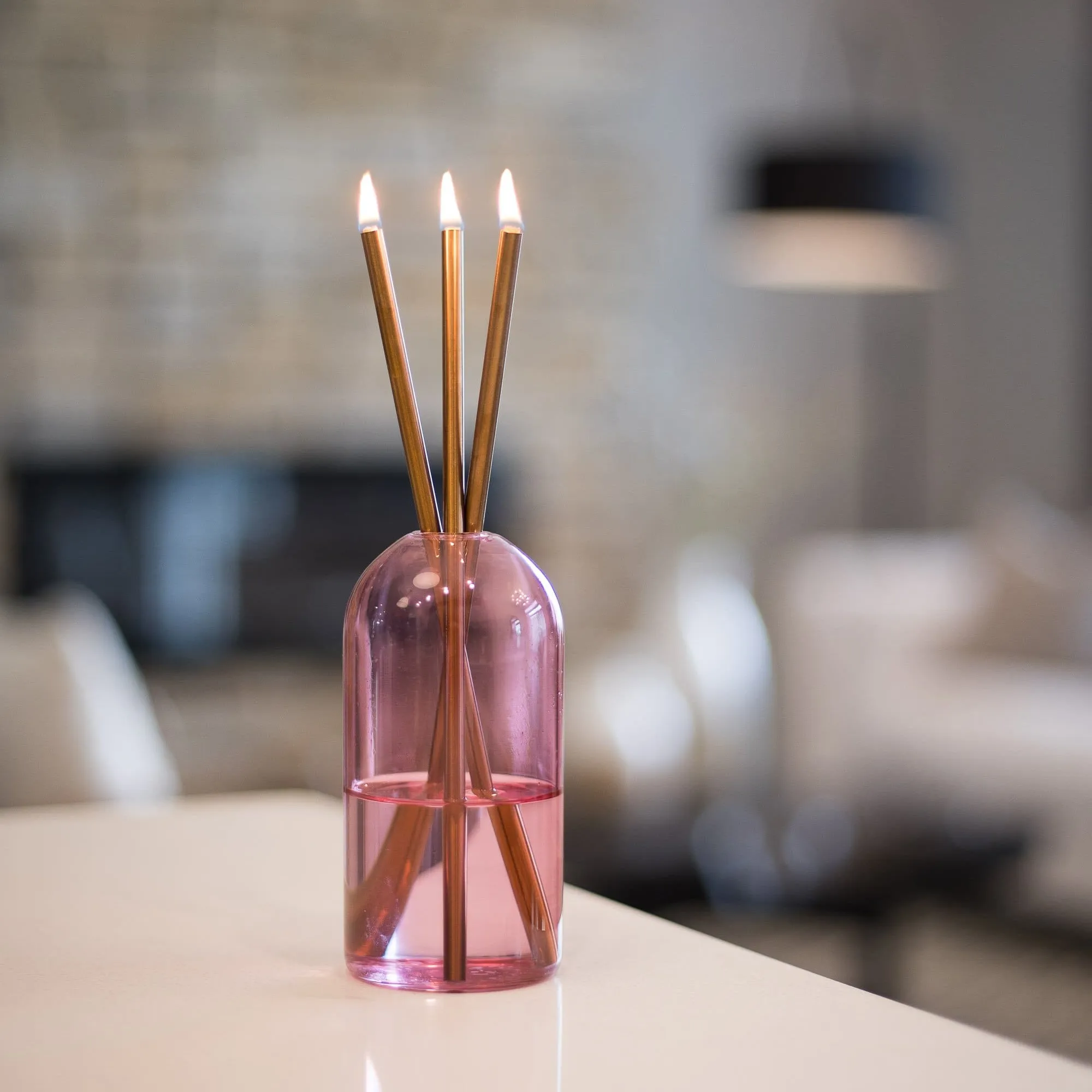 Vaso con Logo personalizzato vaso di vetro portacandele a olio vaso per candele eterne