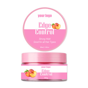 Özel etiket aşırı tutun şeftali kokusu kenar kontrolü aşırı tutun güçlü tutun hiçbir pul kenar kontrolü için örgü jel bebek saç - Product Image 2