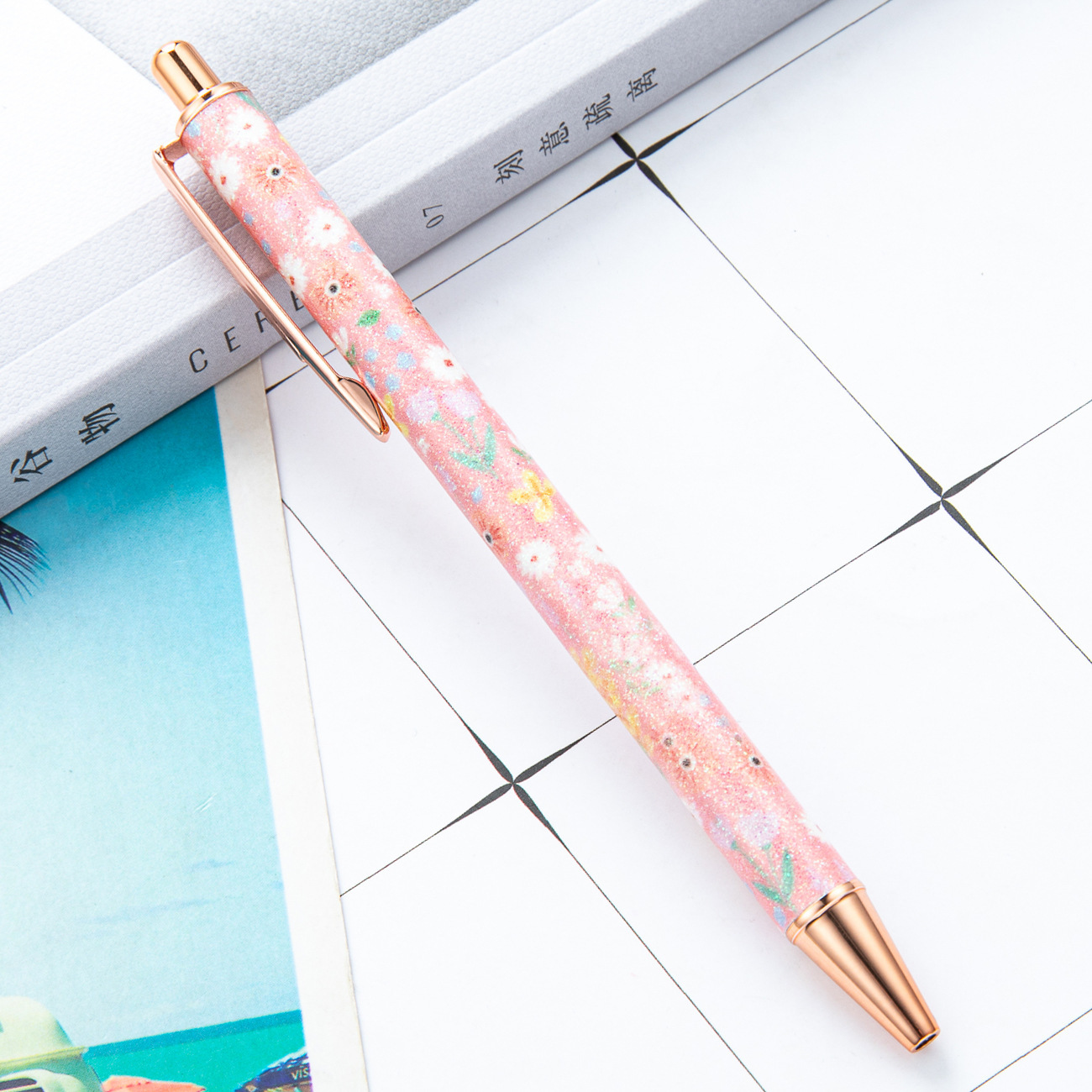 type c big flower pink