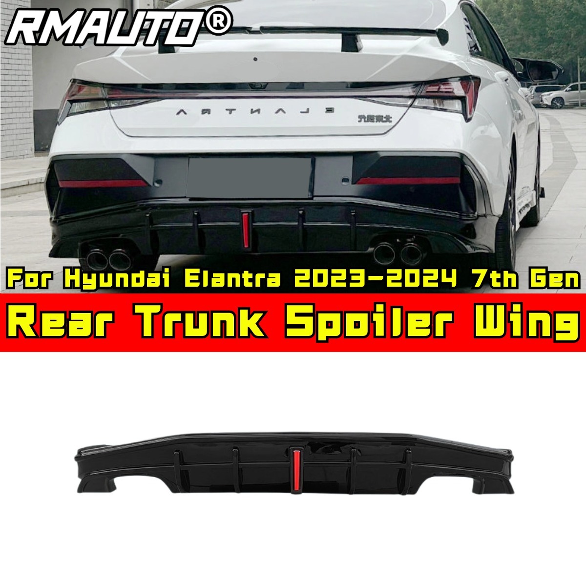 Alerón Trasero + Tubo de Escape
