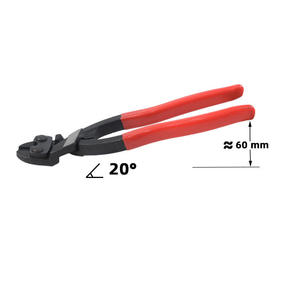 Siyah Atramentized kolları ile cıvata kesiciler OEM özelleştirilebilir kesme için bir tarafta plastik kaplı 20 ° açılı kafa bağlantı elemanı - Product Image 5