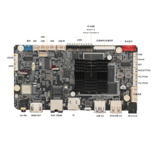 RK3568 Android 11 HDM1 Entrada y salida FHD LVDS eDP MIPI Driver Placa PCBA - Product Image 1