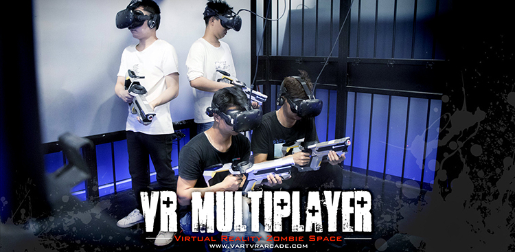 大空间vr站虚拟现实娱乐射击游戏vr街机与vr枪射击