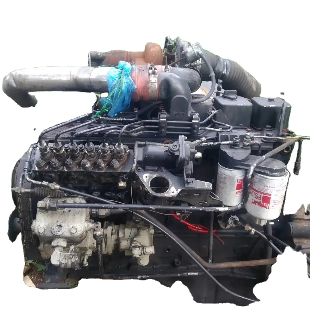 Motor turbo com resfriamento à água, motor diesel 6bt5.9 usado carregado 6bt para motor marinho