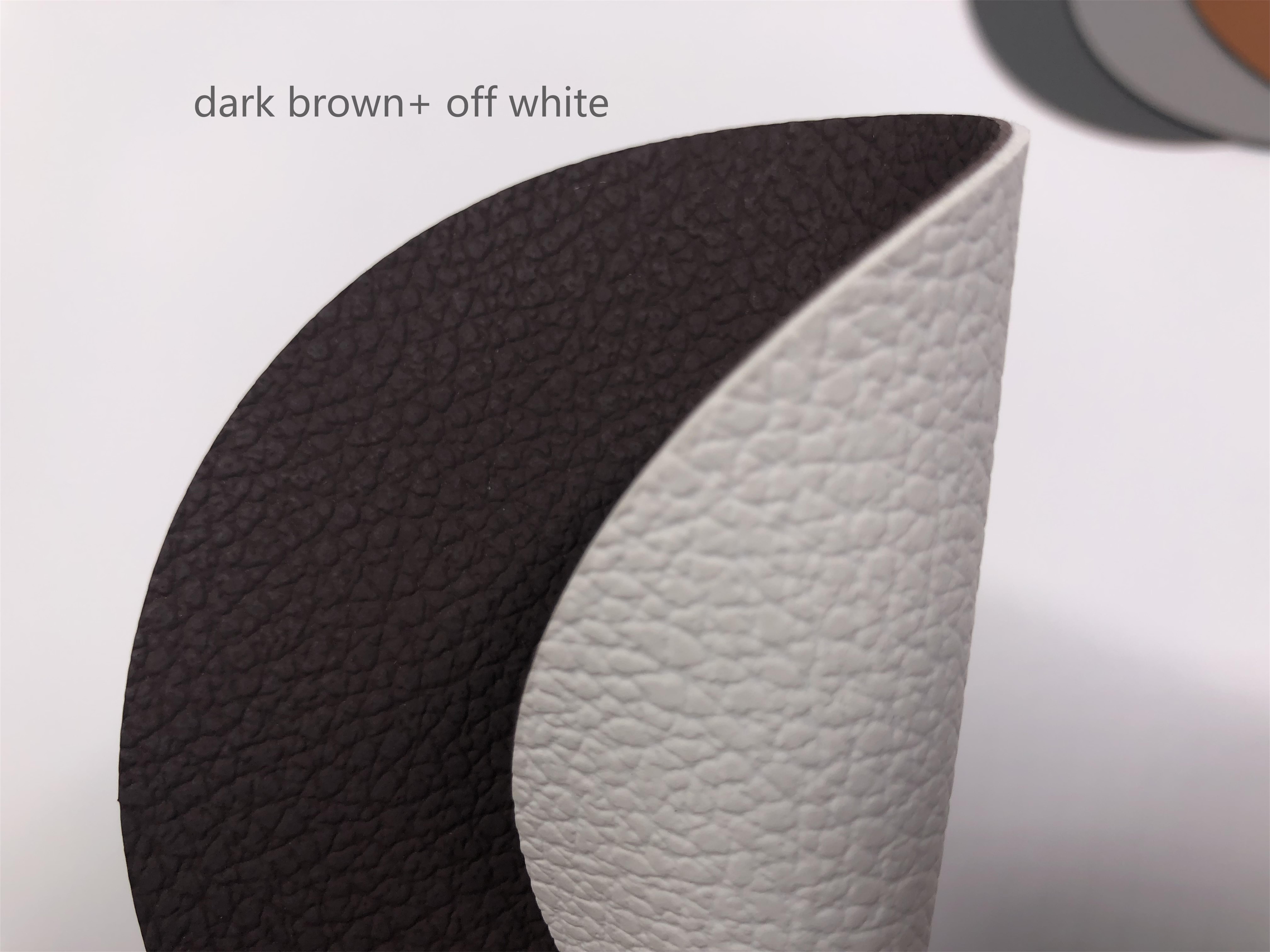 white+dark brown