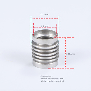 Abir thép không gỉ OEM/ODM tùy chỉnh 304 kim loại ống thổi nhỏ gọn mở rộng doanh phụ kiện kim loại ống thổi - Product Image 4