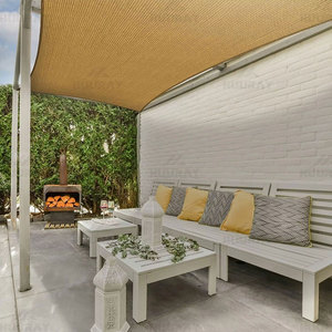 Profession elle benutzer definierte hochwertige verschiedene Größe Polyester HDPE Stoff Garten Sonnenschutz netz beige Sonnenschutz netz Sonnenschutz netz