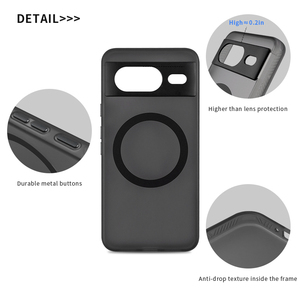 เคสโทรศัพท์แม่เหล็กสำหรับ Google Pixel 9 9 Pro XL ป้องกันรอยขีดข่วนมี2ชั่วโมงเคสผิวด้านมาตรฐานสำหรับ Google Pixel 8 8pro เคส9A - Product Image 5