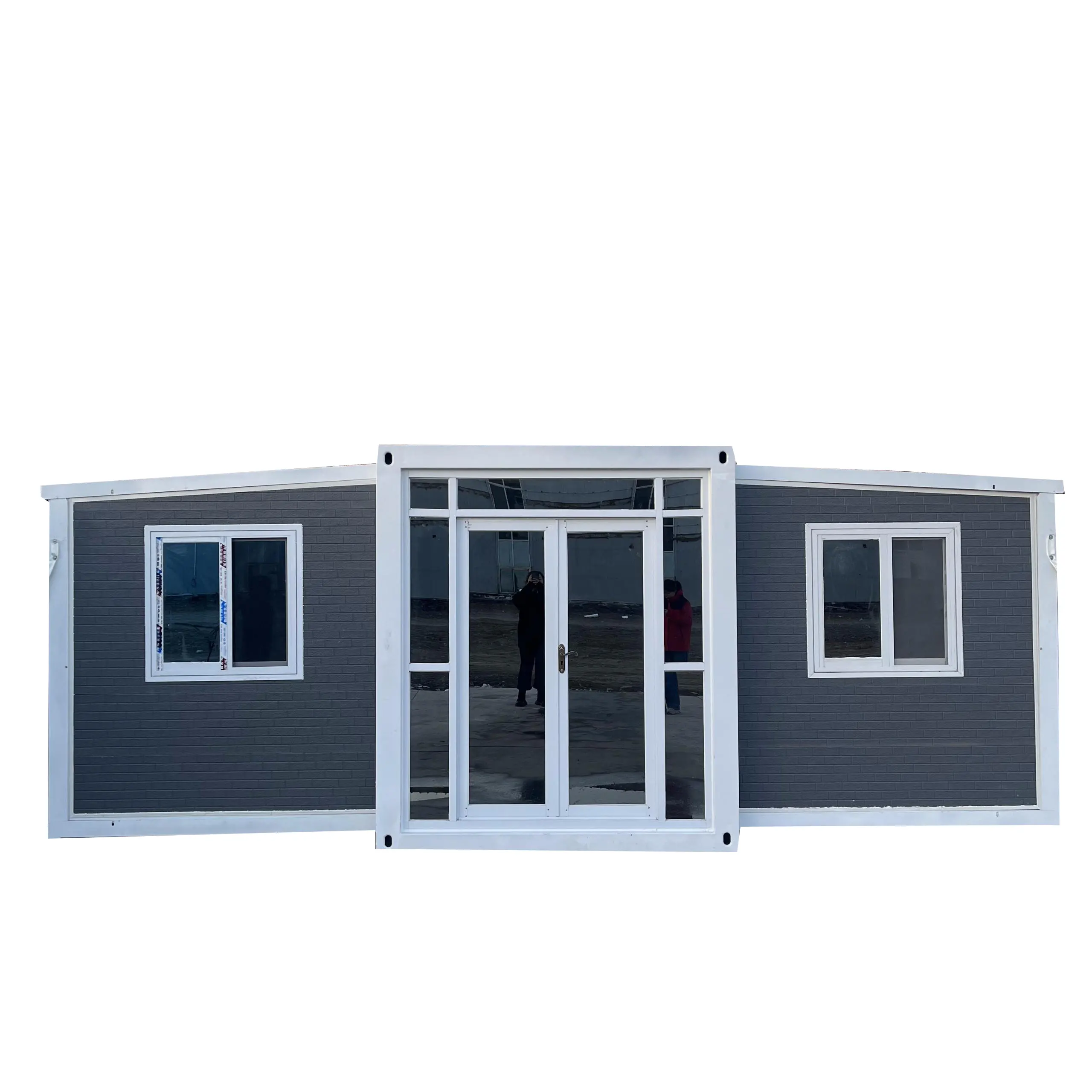 Factory customized prefab 20ft 40ft expandable folding container house 2 bedroom bed prefab foldable container after