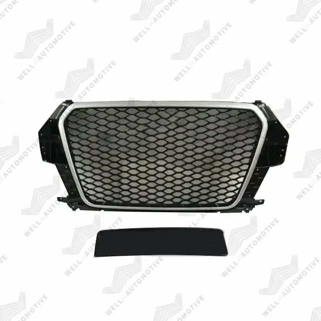 Calandre en ABS pour Q3 2013 d'origine, pièces modifiées de voiture, Grille de remplacement, peinture noire, mise à niveau à RSQ3