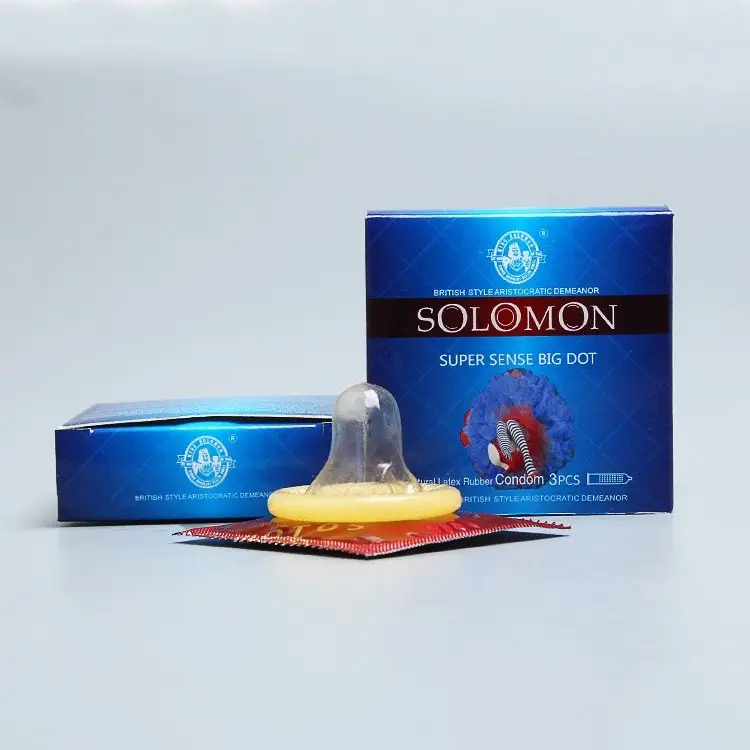 Оптовая продажа, презервативы, секс-игрушки большого размера, 3 латексных презерватива для контрацепции, а также предохранение от Sti (3pic pre box)