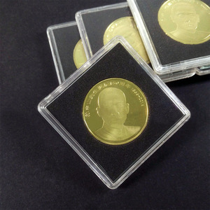 Kare sikke kapları 2x2 sikke ek tutucu tamamen şeffaf sikke kapsül ayarlanabilir conta ile saklama kutusu - Product Image 1