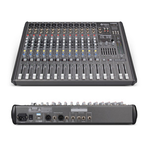PRO12 Professional Audio DJ Console <strong>Mixer</strong> 256DSP Effects Bluetooth USB Stage Performance MP3 Eight-Way Plastic