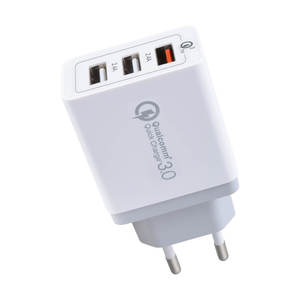 Yeni fabrika fiyat 30W QC 3.0 duvar şarj 3 <span class=keywords><strong>B</strong></span> portu hızlı şarj İngiltere aynı zaman elektrik şarj için çok kablo uyumluluk