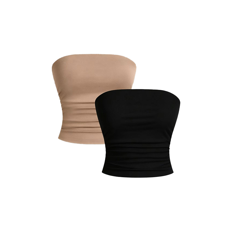 2PCS Black Brown