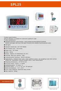 ZK SCAE grande Display LCD RS232 livello 3 digitale indicatore della bilancia per piattaforma Foor scala - Product Image 6